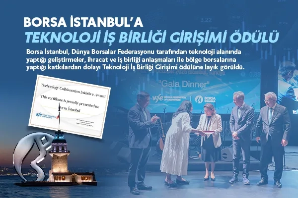 Borsa İstanbul’a Teknoloji İş Birliği Girişimi Ödülü