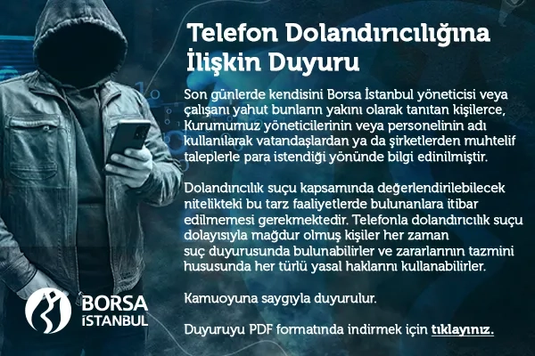 Telefon Dolandırıcılığına İlişkin Duyuru